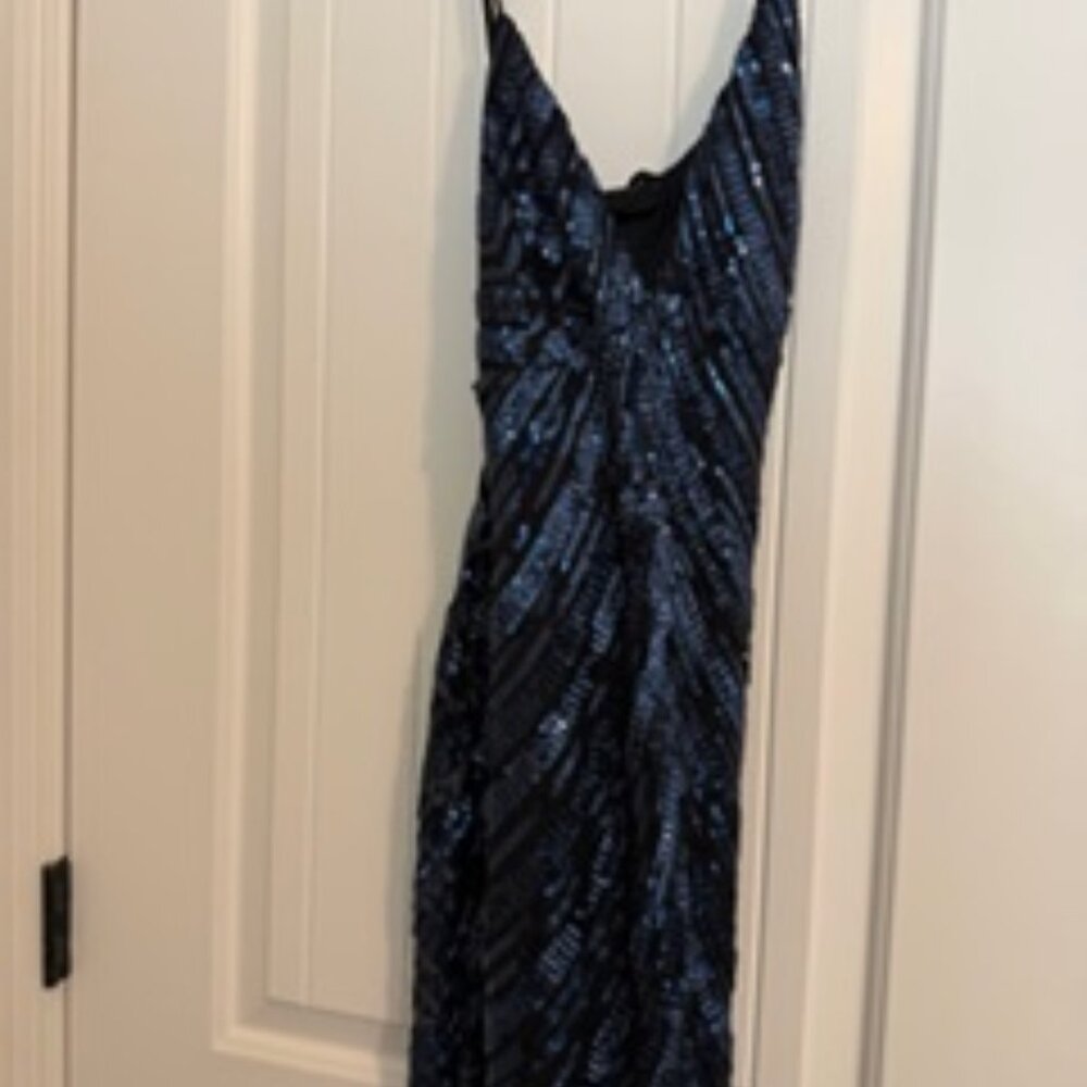 Windsor Aubrie Formal Sequin Scroll Dress